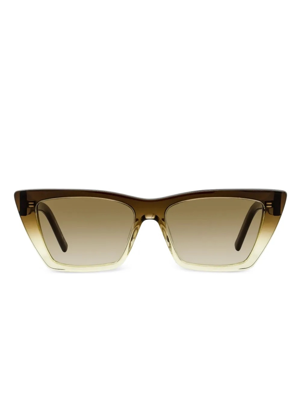 Saint Laurent Brown Gradient Cat-Eye Sunglasses